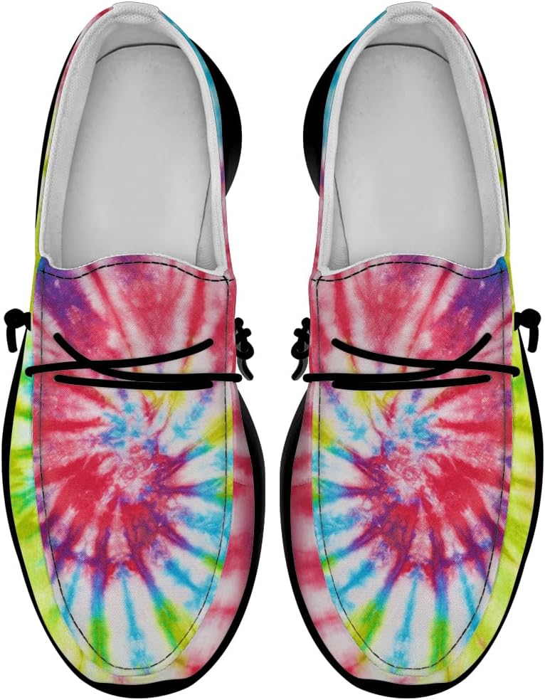 

Лоферы Quorax для женщин и мужчин, с эффектом тай-дай, удобные слипоны, повседневная обувь для прогулок, подарок для мужчин и женщин, синий/зеленый/розовый