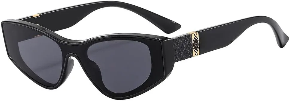 

Солнцезащитные очки «кошачий глаз» 2026 года для женщин, винтажные женские солнцезащитные очки класса люкс с защитой от УФ-излучения UV400 MTZJH, One Color