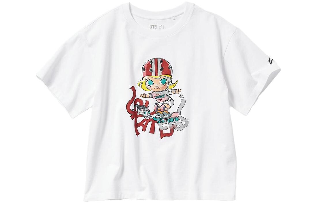 

Футболка Pop Mart X POP MART SS23 женская белая Uniqlo