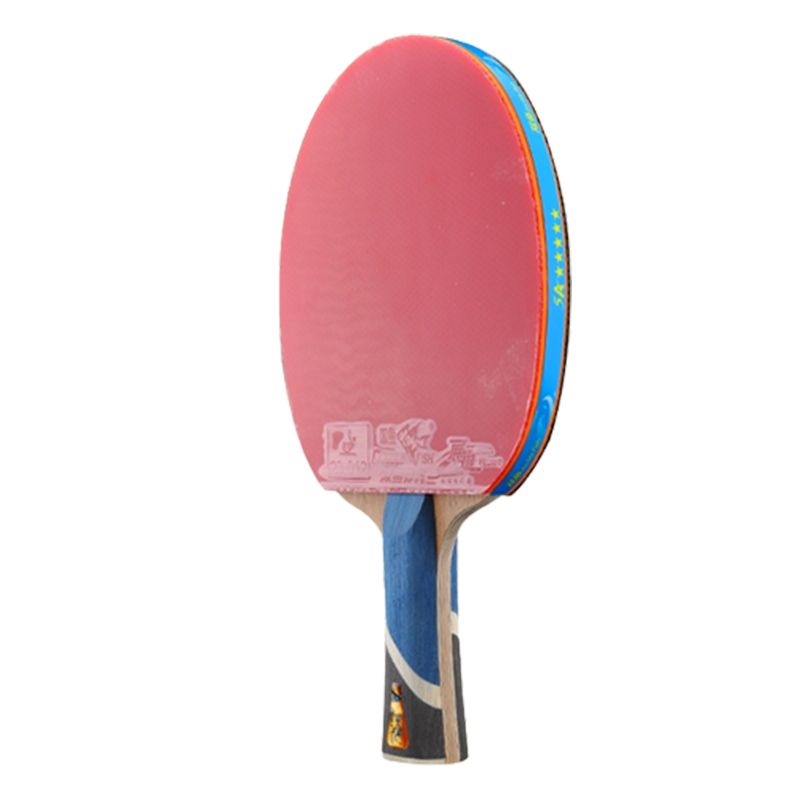 

Ракетка для настольного тенниса DOUBLEFISH New Five Pointed Star Unisex All Wood DOUBLE FISH, new 5-star upgrade horizontal shot [long handle]