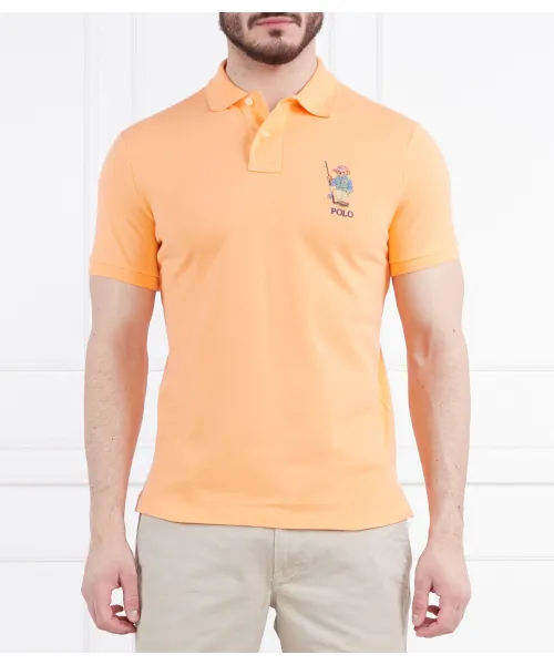 

Футболка поло Slim fit Polo Ralph Lauren, оранжевый