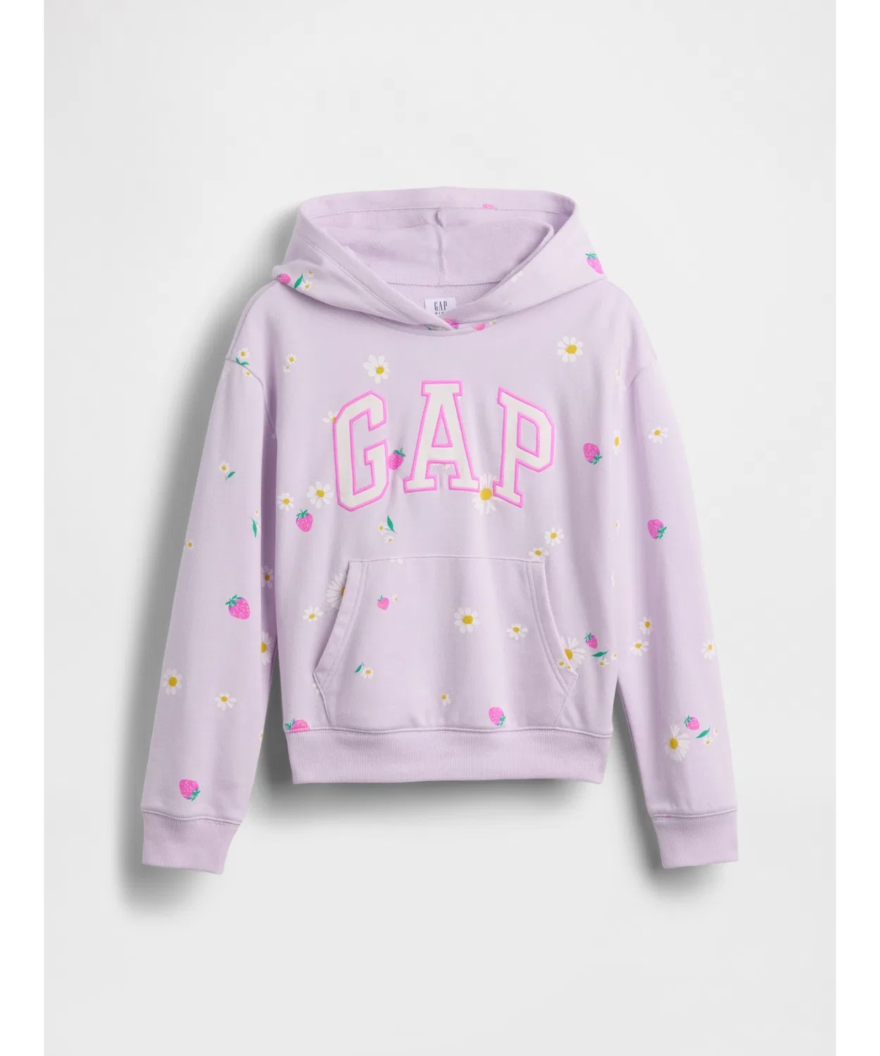 Детская парка GAP Relaxed Fit из французского махрового полотна, синяя — фото 2