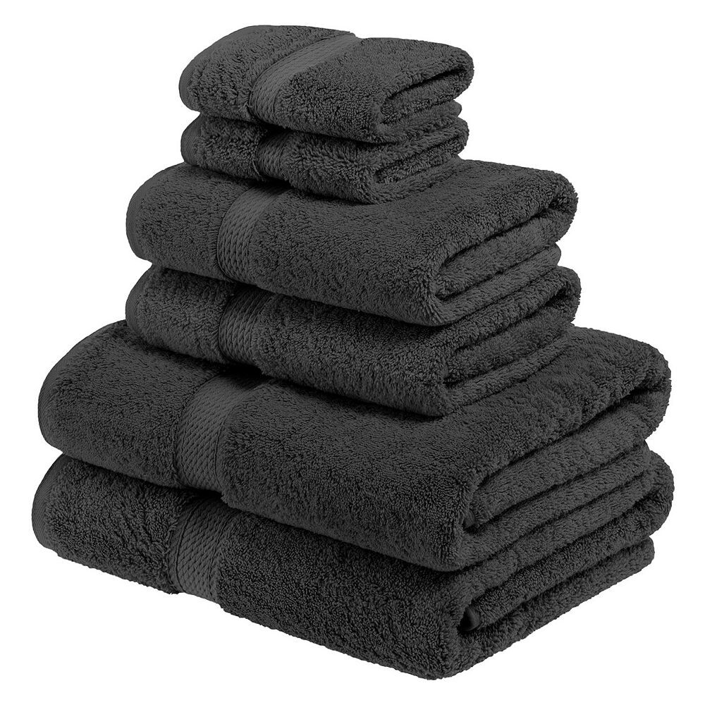 

Набор банных полотенец из египетского хлопка SUPERIOR, 6 шт., цвет Charcoal