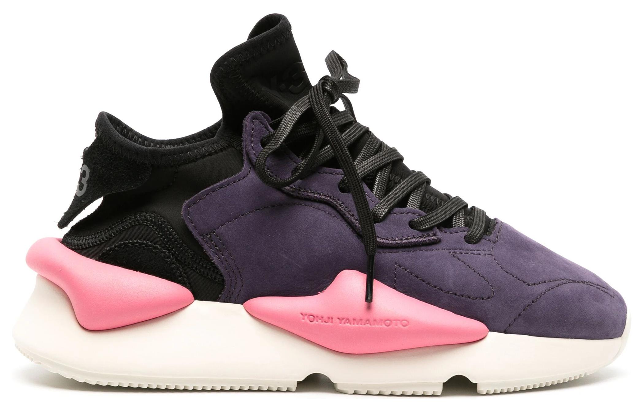 Adidas Y 3 Kaiwa Благородный фиолетовый черный кремовый Y-3, черный фиолетовый — фото 2