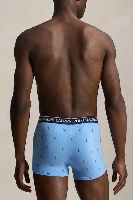 Боксеры из хлопка с эластаном 3 шт Polo Ralph Lauren, черный — фото 3