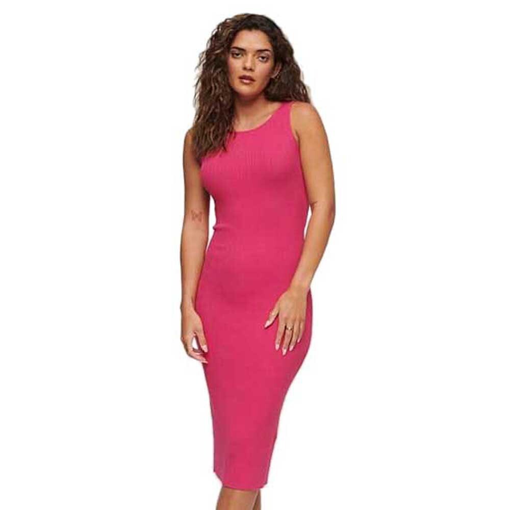

Платье Superdry Backless Knitted, розовый