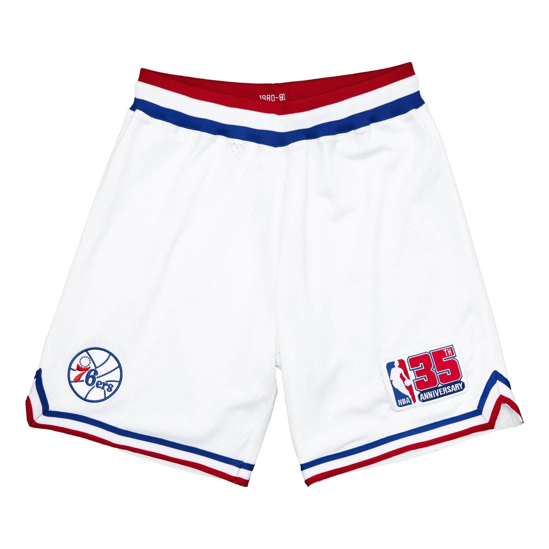 

Шорты Mitchell & Ness NBA Authentic Shorts Philadelphia 76ers 1980-81 'White'