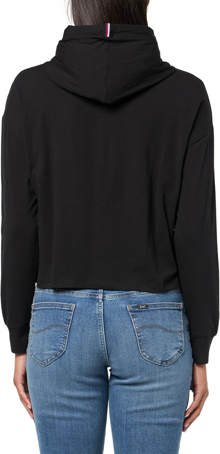 Худи Tommy Hilfiger Lightweight Logo, глубокий черный — фото 2
