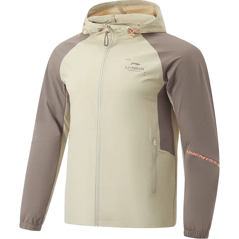

LINING Фитнес куртка тренч мужская, Porcelain Secret/Tree Gray Brown