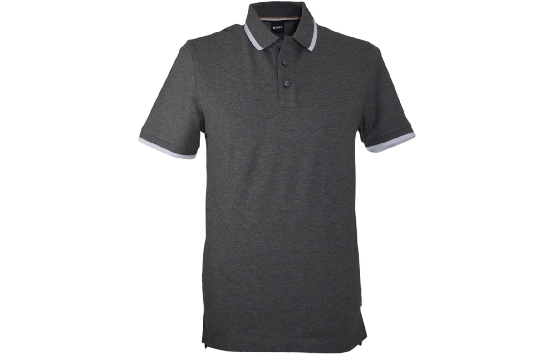 

Футболка поло мужская серая HUGO BOSS