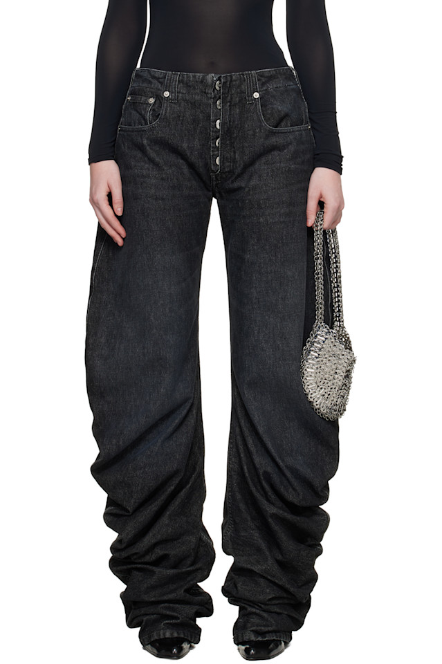 

Jean Paul Gaultier Черные джинсы свободного кроя