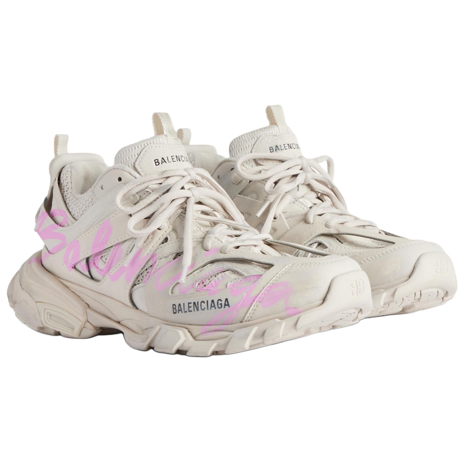 Кроссовки Track Signature Low top Chunky Balenciaga, бежевый — фото 4