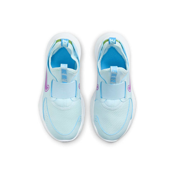 Кроссовки flex runner 3 'glacier blue university blue chlorophyll hyper violet' Nike, голубой — фото 4