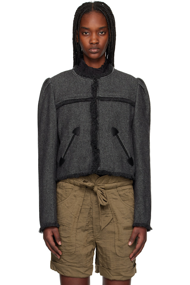 

Куртка Delphina Isabel Marant Etoile, цвет anthracite