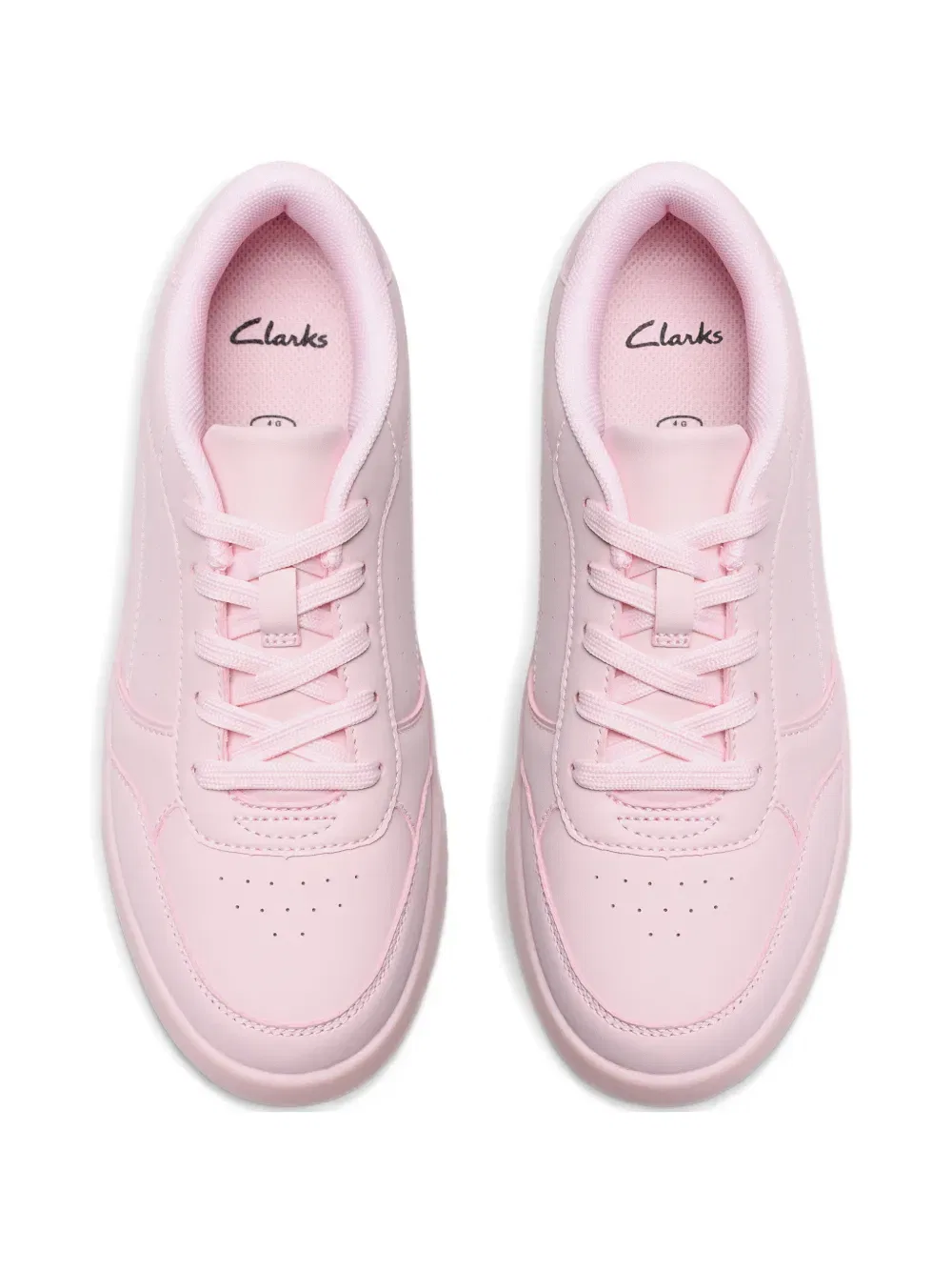 Кроссовки Barley Step на шнуровке Clarks Kids, розовый — фото 4