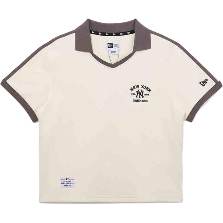 

New Era Футболка поло New York Yankees женская ivory white