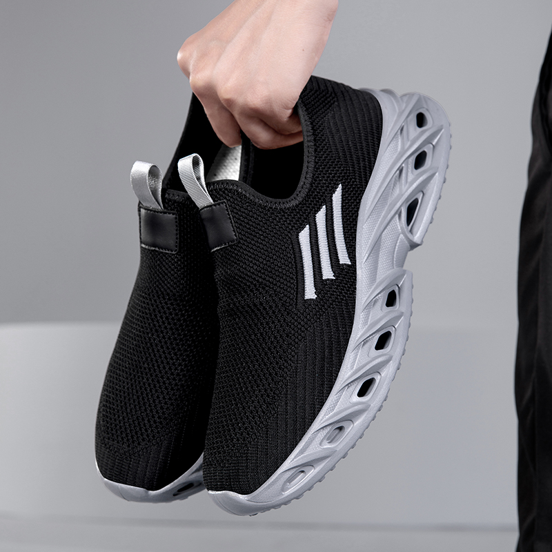 BAGE Мужские повседневные кроссовки Low Top черные, цвет Black — фото 2