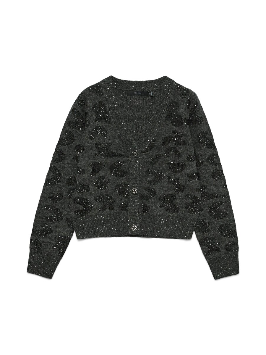 

Вязаный кардиган VERO MODA VMZUZU, антрацит/темно-серый