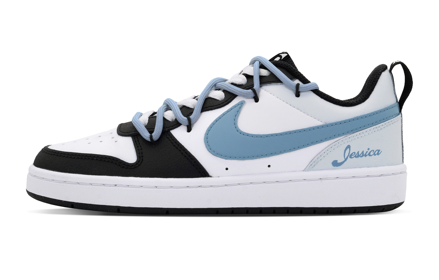 

Nike Court Borough 2 Court Borough Low 2 детские скейтборд кроссовки White Blue для подростков