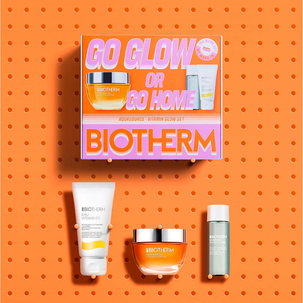 Набор для лица с гелем AQUASOURCE Vitamin Glow Biotherm, 3 предмета — фото 3
