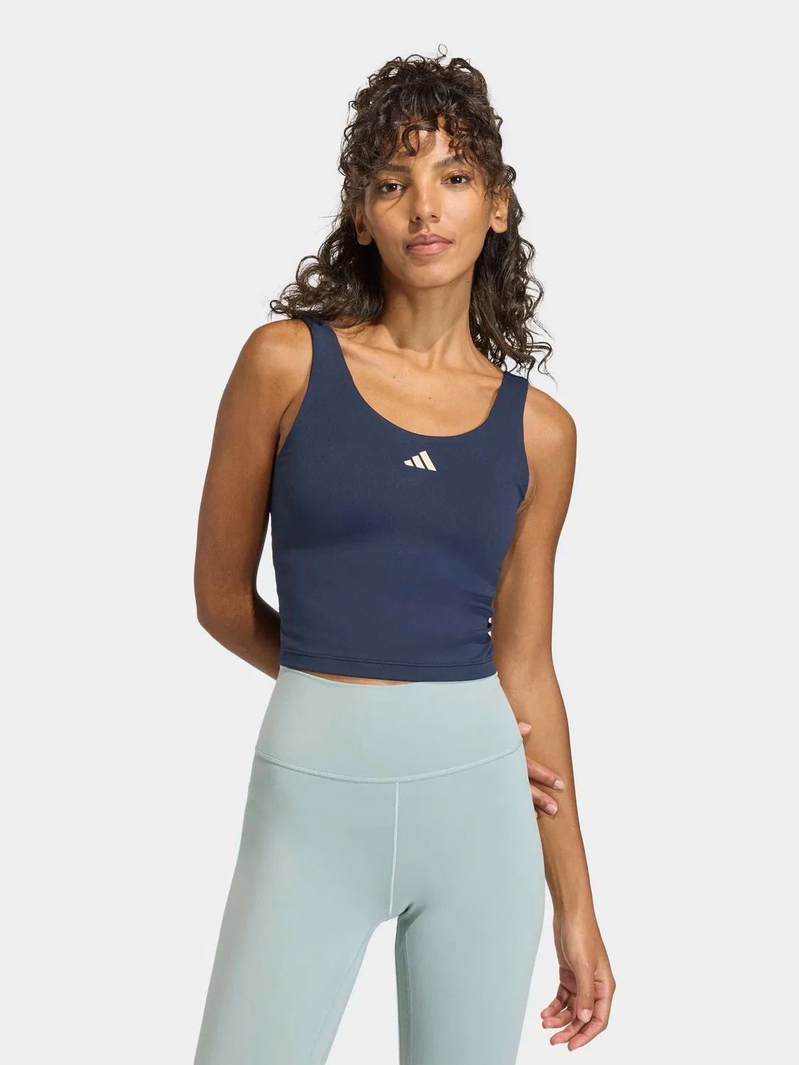Топ спортивный All Me Light Support adidas, синий