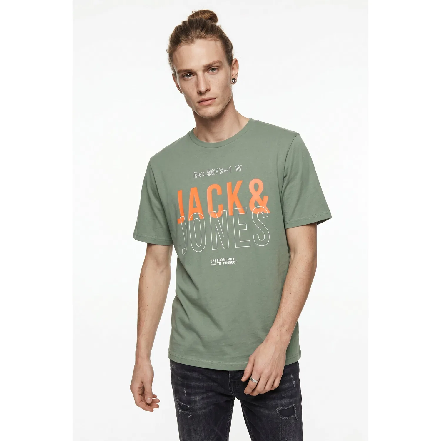 Детская хлопковая футболка с принтом Jack & Jones, Laurel Wreath