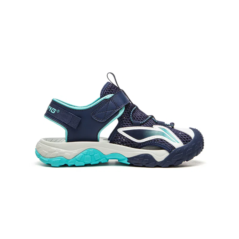 Детские сандалии из синтетической кожи и ткани Li-Ning YOUNG, Dark Ship Blue — фото 3