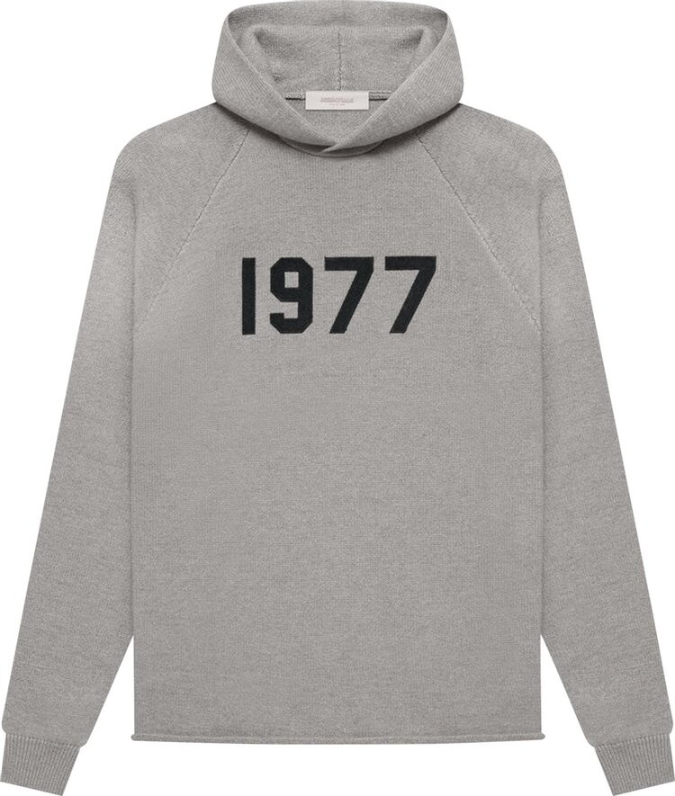 

Худи Fear of God Essentials Knit Hoodie 'Dark Oatmeal', серый