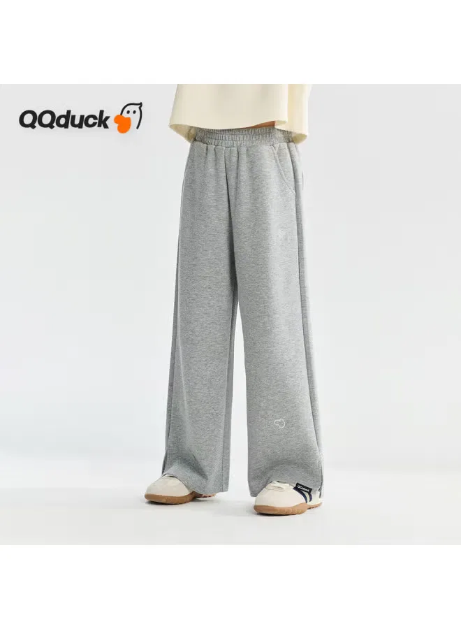 Широкие брюки для девочек Qq Duck, светло-серый
