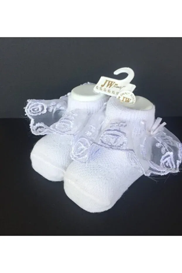 Детские носки для девочек хлопковые 2 шт Modasocks, White, Pink — фото 2