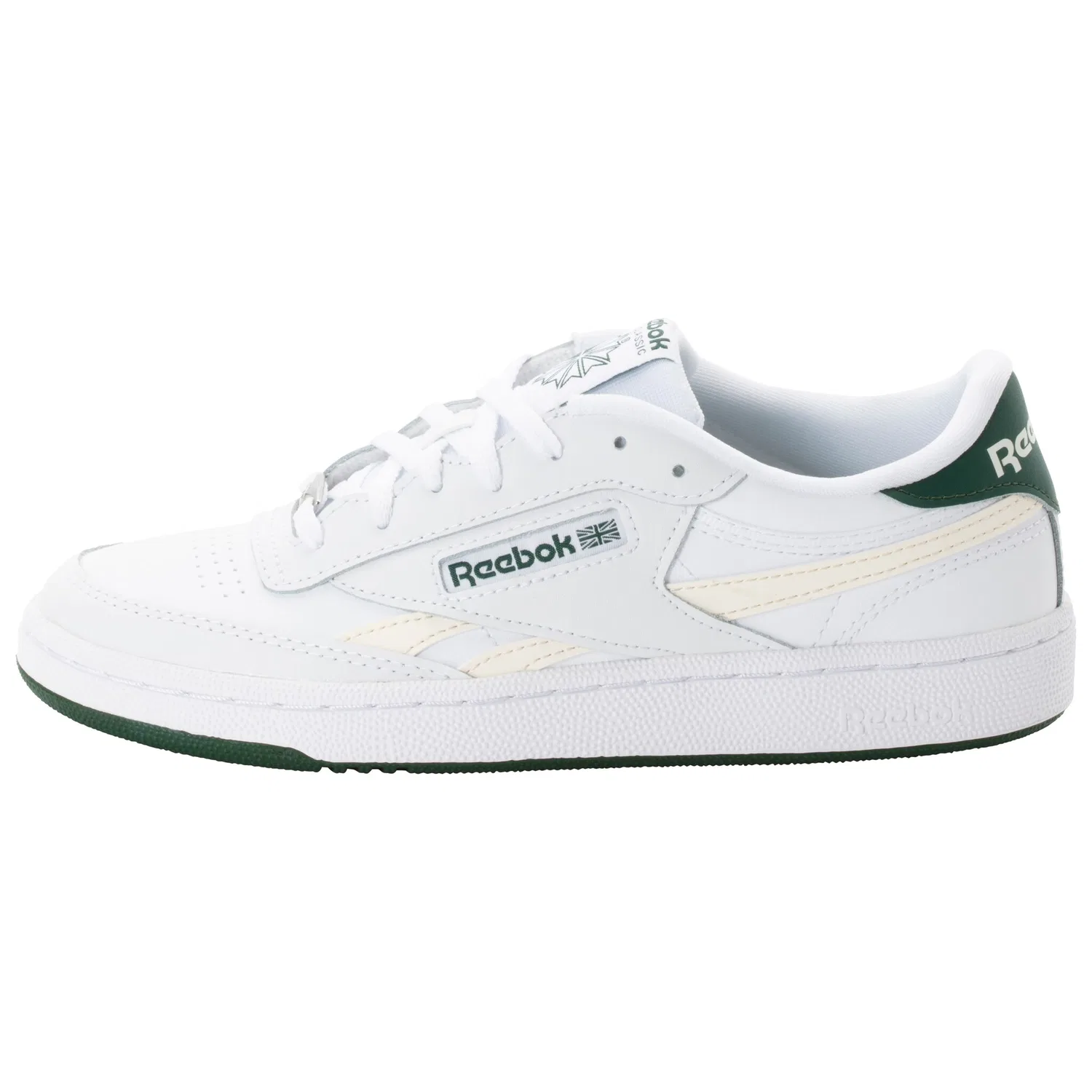 Детские кроссовки с низким профилем Reebok Classic, White/Darkgreen/Vintagechalk — фото 2