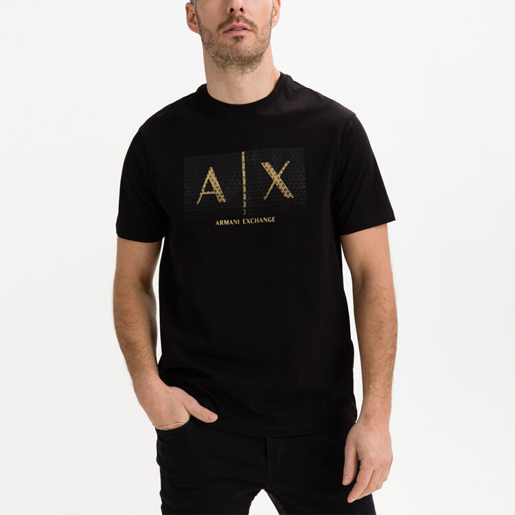 ARMANI EXCHANGE Мужская футболка, цвет Black — фото 3