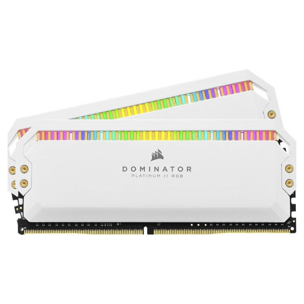 

Оперативная память Corsair Dominator Platinum RGB, 32 ГБ (2x16 ГБ) DDR4, 3200 Мгц, CL16, CMT32GX4M2E3200C16W, белый