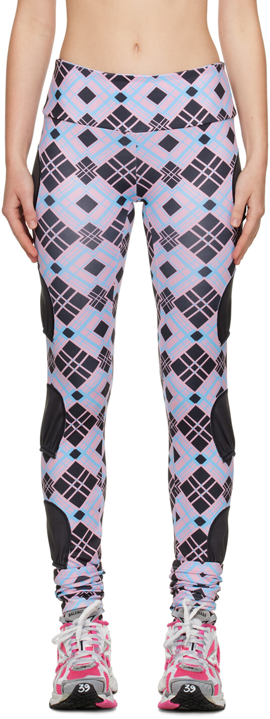 

SSENSE Эксклюзивные черно-розовые леггинсы 'Tennis Ball' Chopova Lowena