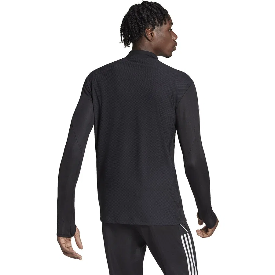 Футболка спортивная с длинным рукавом adidas Tiro23 L Tr Top Siyah, Черный — фото 2