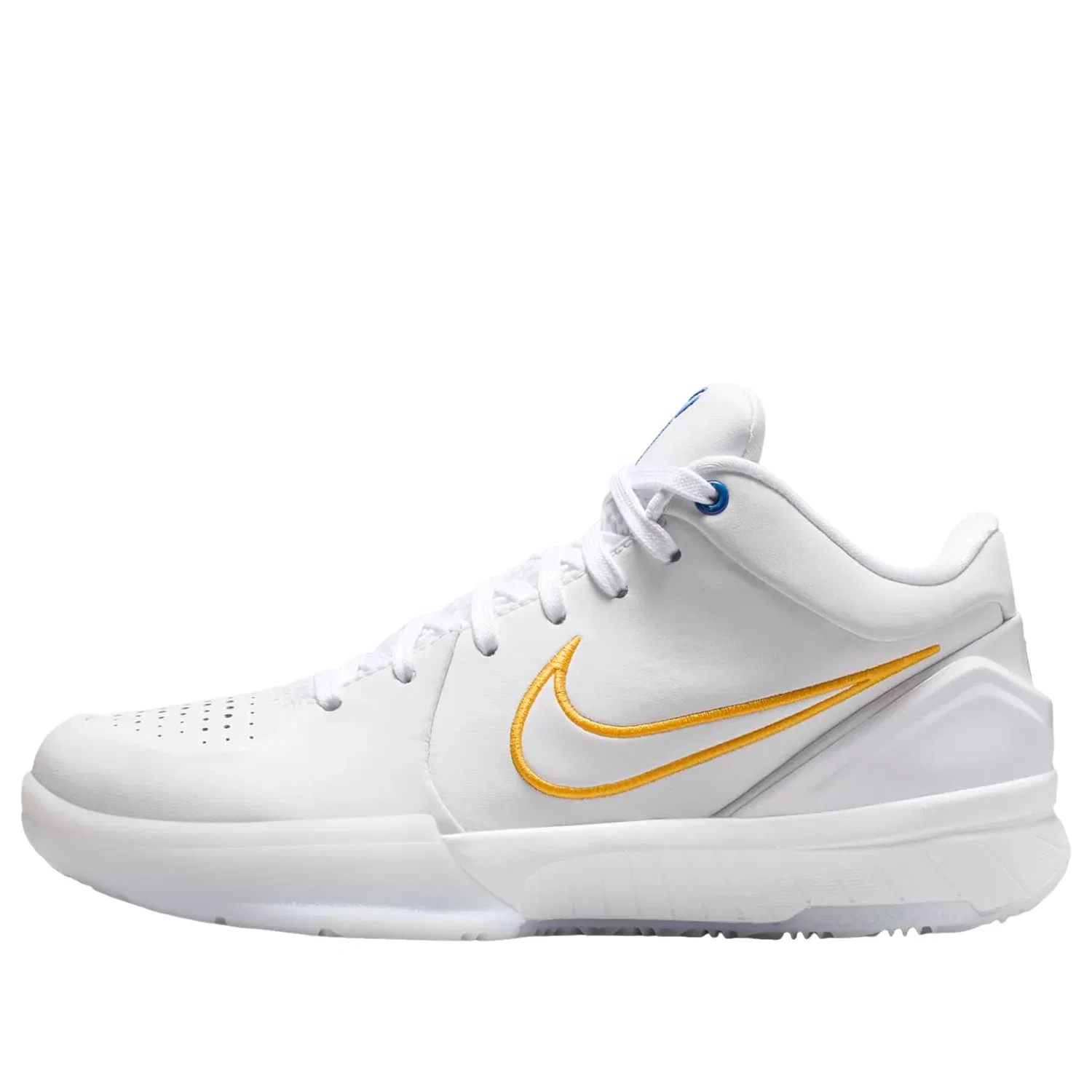 Детские кроссовки для баскетбола с низким верхом Nike Kobe 4 Draft Pack White Glacier Blue, белый