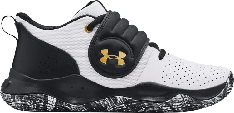 

Кроссовки Under Armour Zone BB GS White Black Gold, белый, Белый;серый, Кроссовки Under Armour Zone BB GS White Black Gold, белый