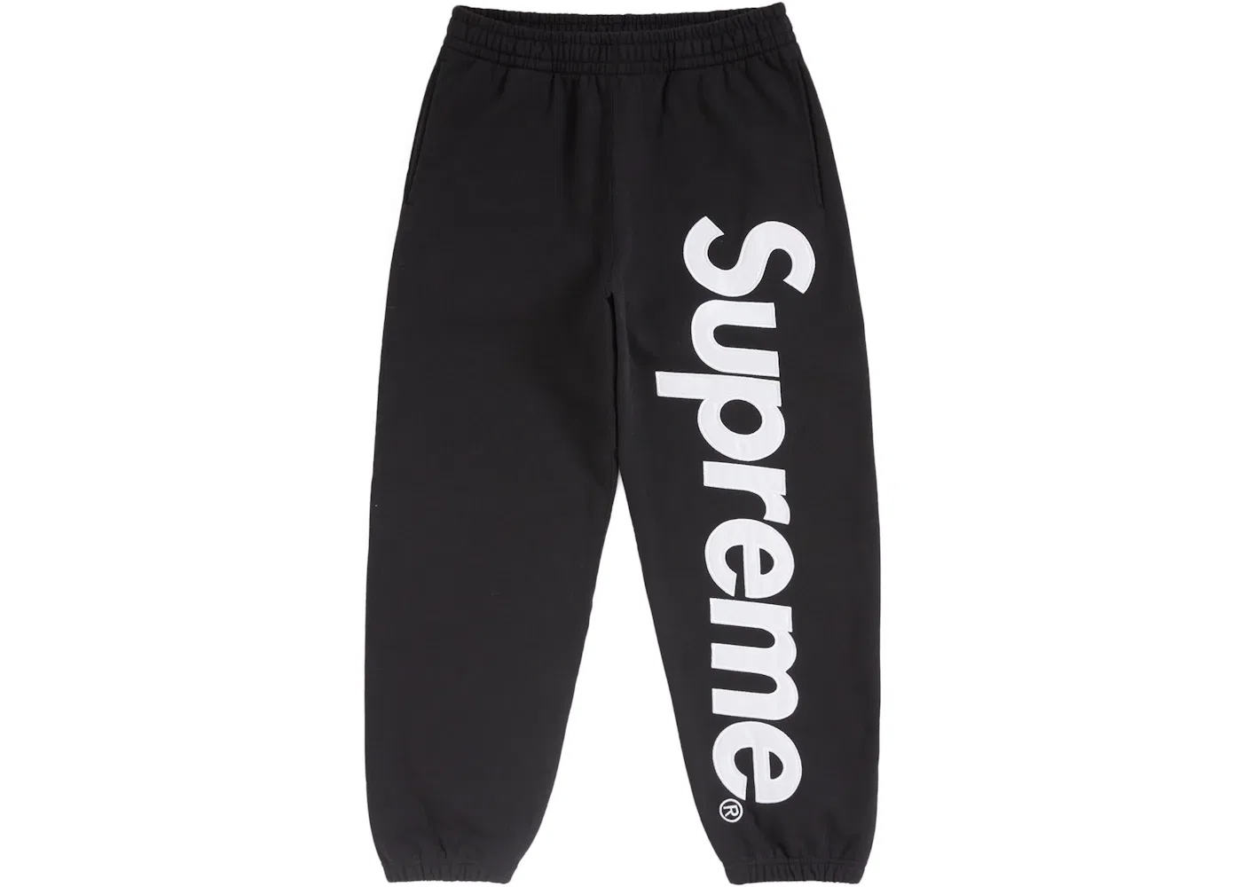 Мужские спортивные штаны с сатиновой аппликацией Sweatpant (FW24) Supreme, Black