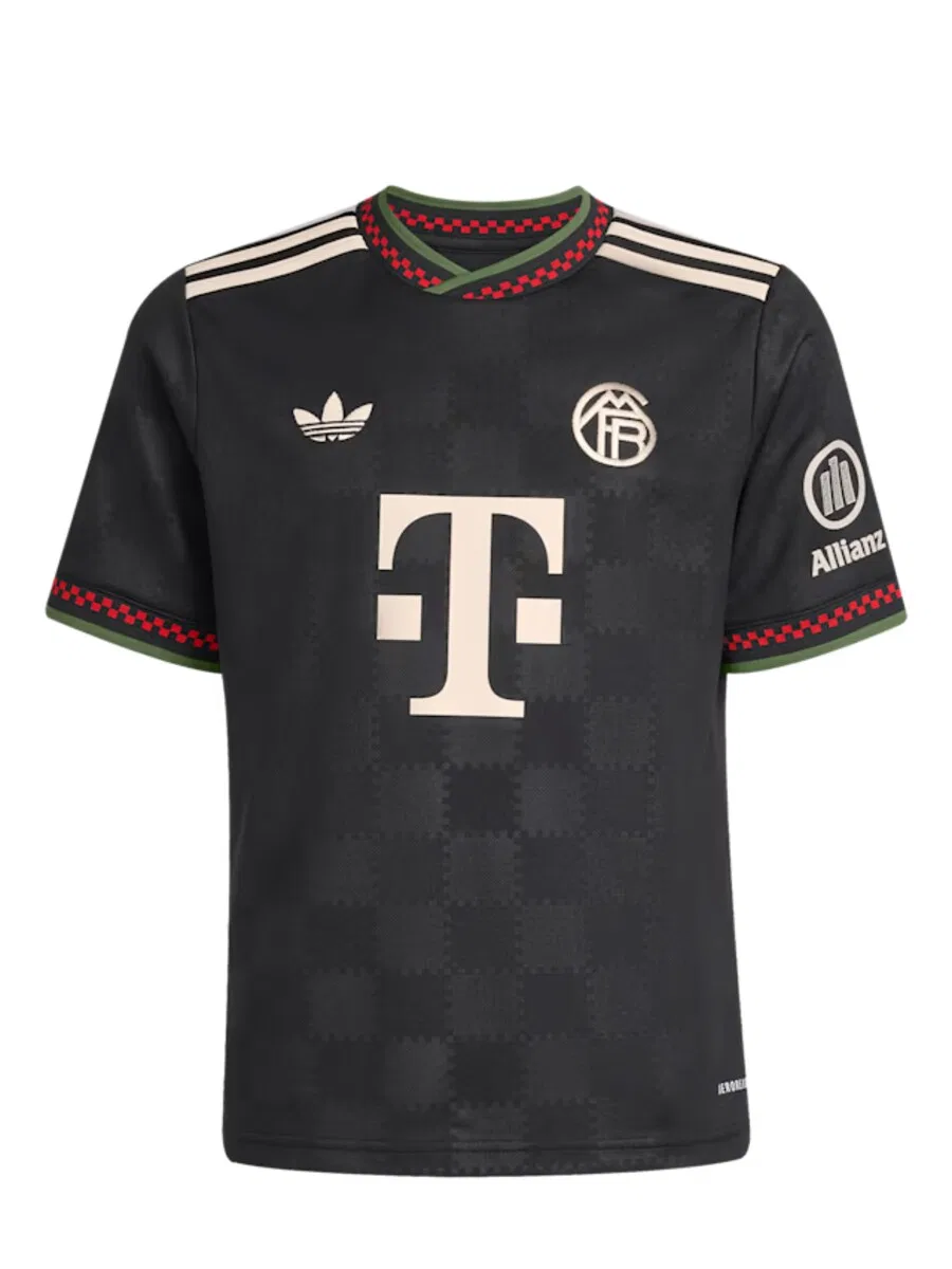 Черная футболка ADIDAS ORIGINALS 'FC Bayern Munchen 25-26 3rd'