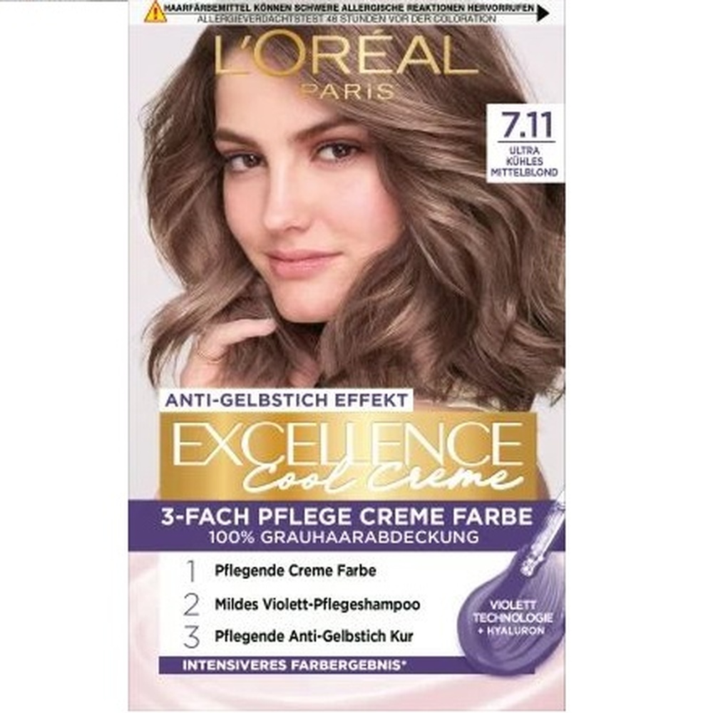 

Краска для волос L’Oréal Paris Excellence Cool Creme, 7.11 as middenblond