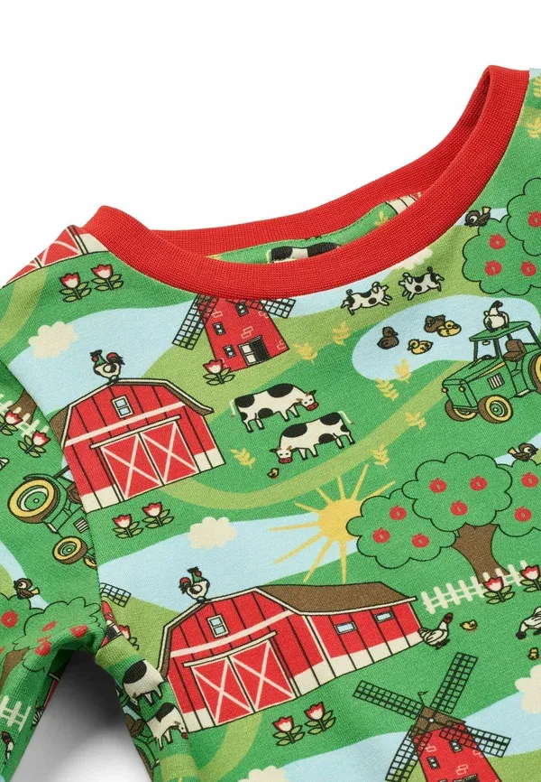Блуза с принтом Farm Smafolk, green, зеленый — фото 4
