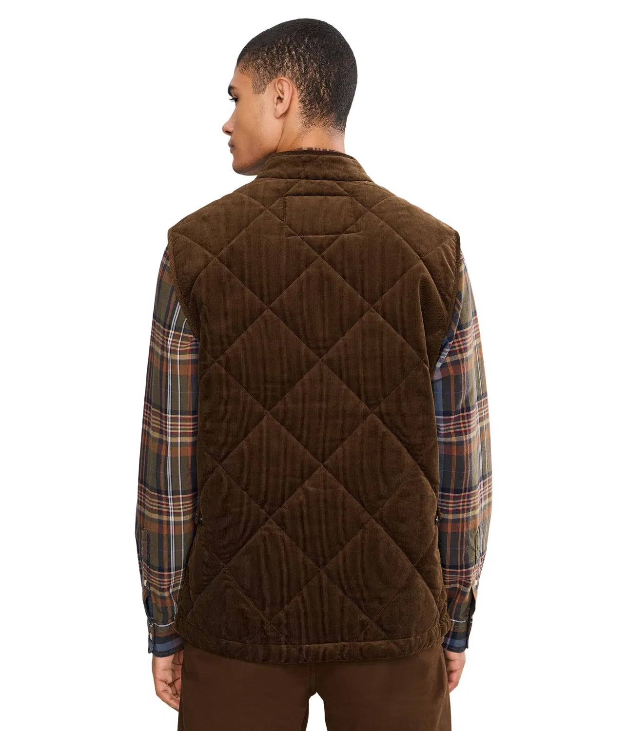 Жилет тканевый из вельвета в рубчик Wale Corduroy Woven Vest Polo Ralph Lauren, Cooper Brown — фото 4