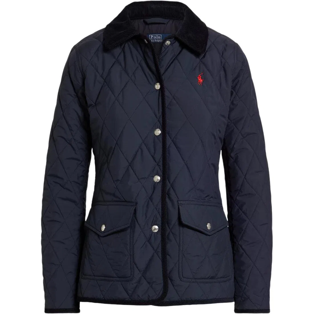 Женский пуховик с воротником Polo Ralph Lauren, Dark Blue