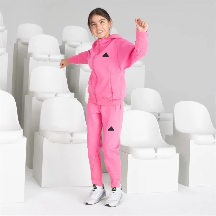 Детские спортивные штаны AEROREADY с принтом adidas, Розовый