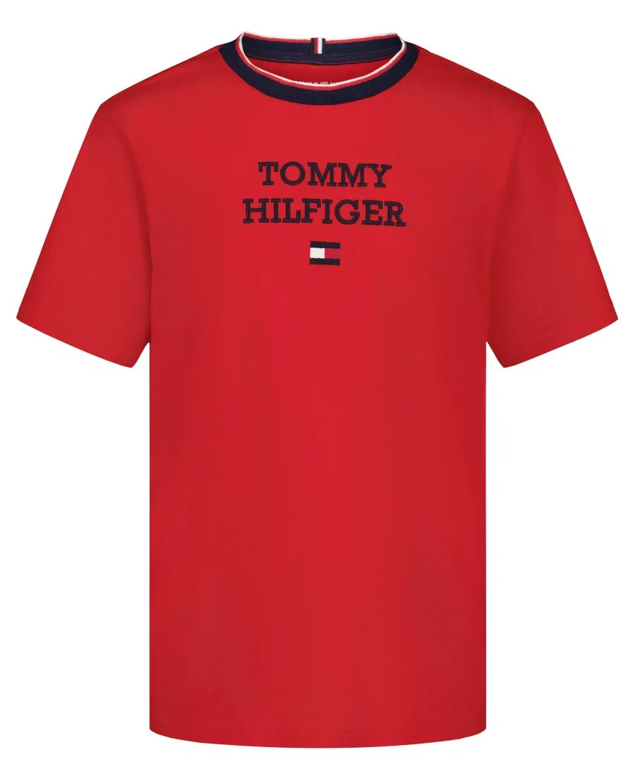 Футболка с коротким рукавом Classic Lockup Tommy Hilfiger, Tommy Red