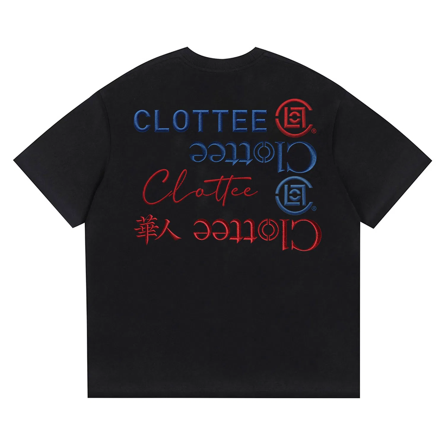 Детская футболка с вышивкой CLOT, Black