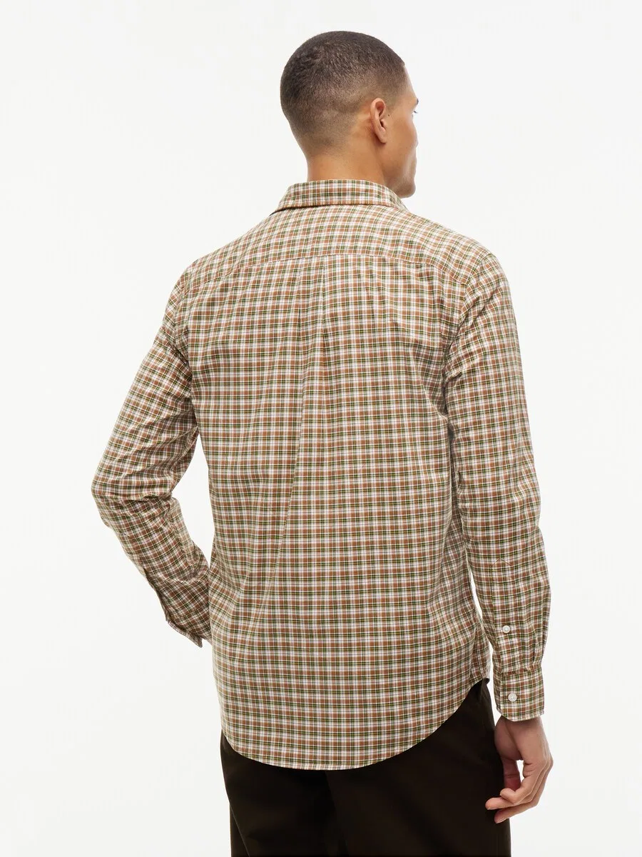 Рубашка на пуговицах TOMMY HILFIGER Regular fit Button Up Shirt 'Flex', светло-коричневый — фото 4
