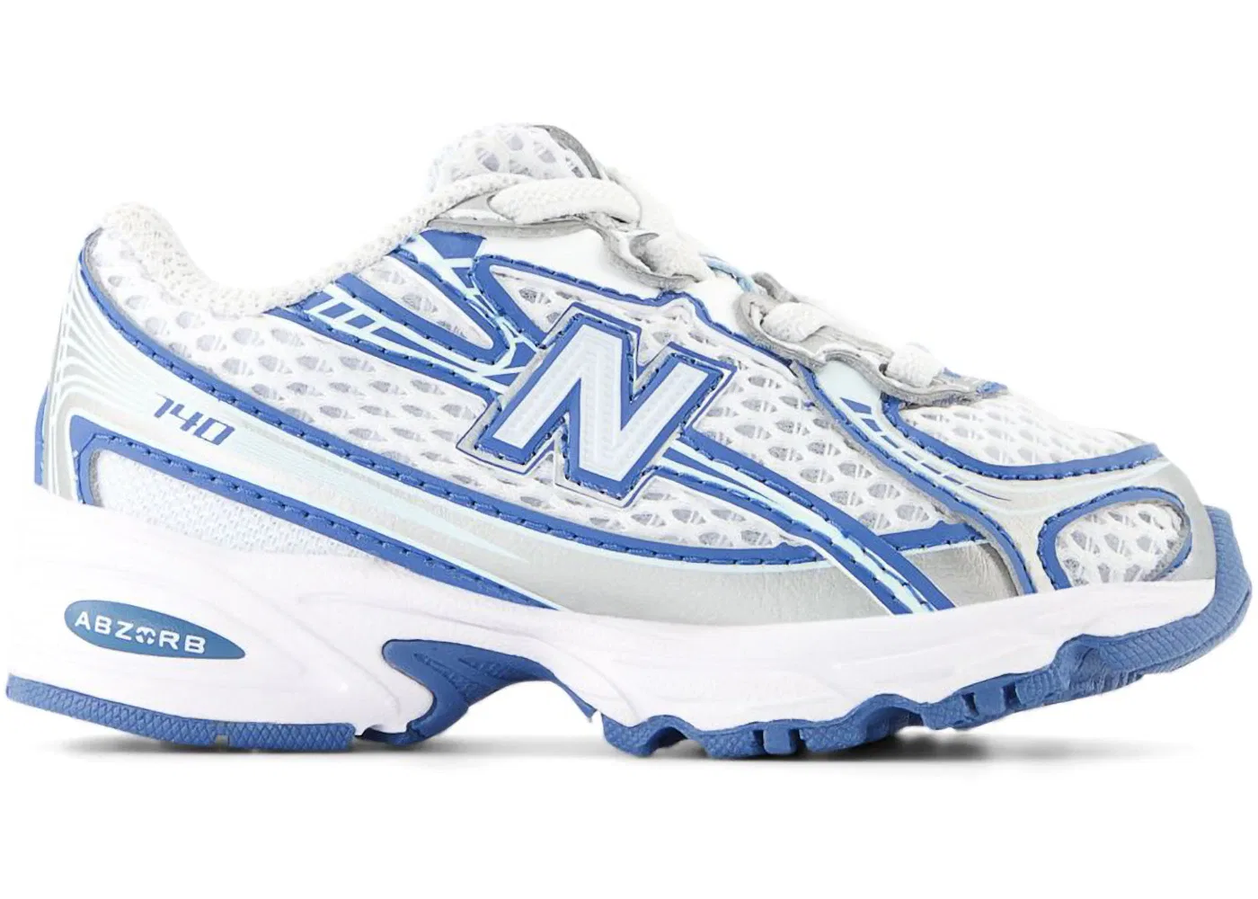 Детские кроссовки на шнурках New Balance 740 Bungee Lace New Balance, Ice Blue Sea Stone
