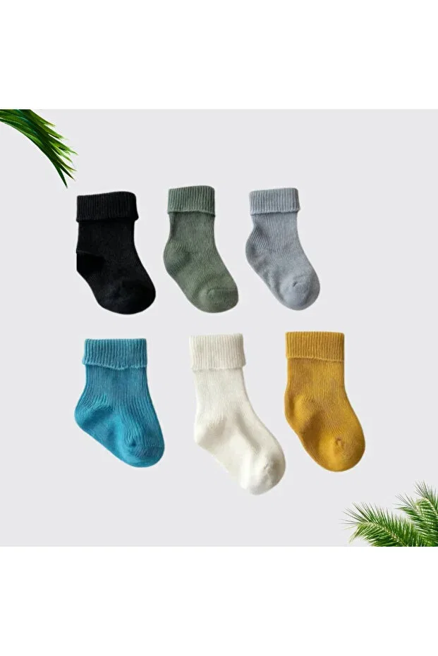 Детские носки для новорожденных хлопковые органические Nota Kids, Multicolor — фото 2