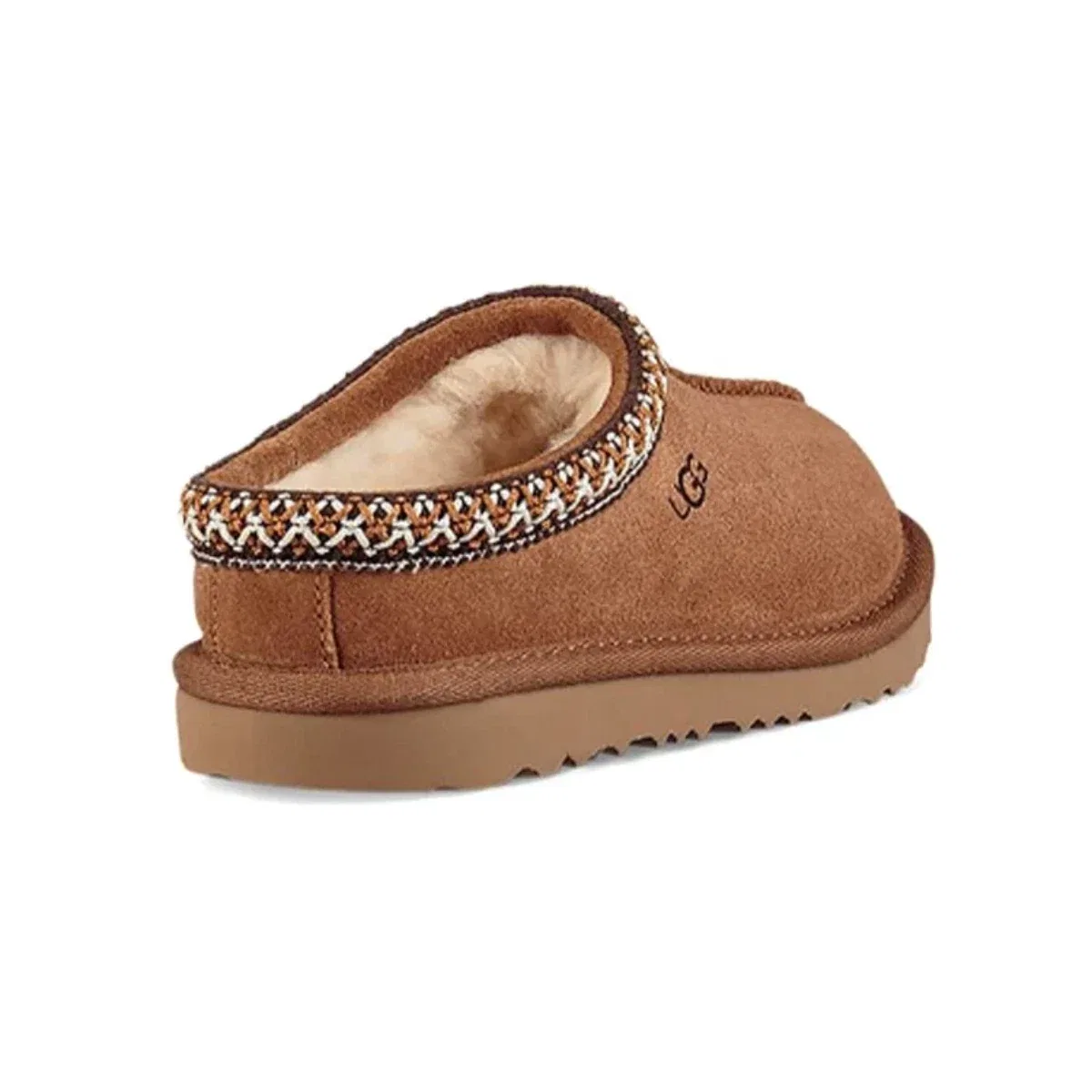Детские тапочки-слайды UGG Tasman II с шерстяной подкладкой, коричневый — фото 4